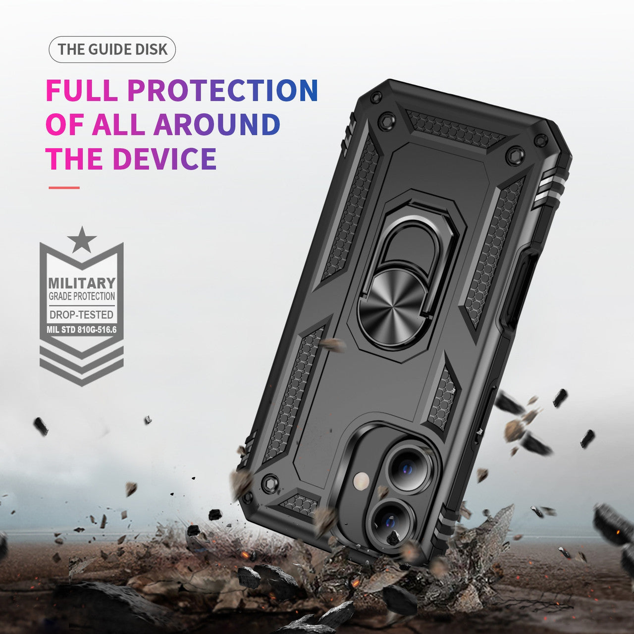 Coque hybride Ring pour iPhone 16 Plus Coque hybride Ring pour iPhone 16 Plus